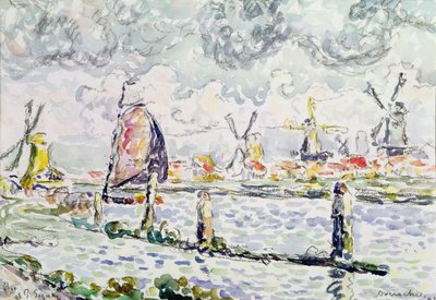Overschie, 1906 by Paul Signac